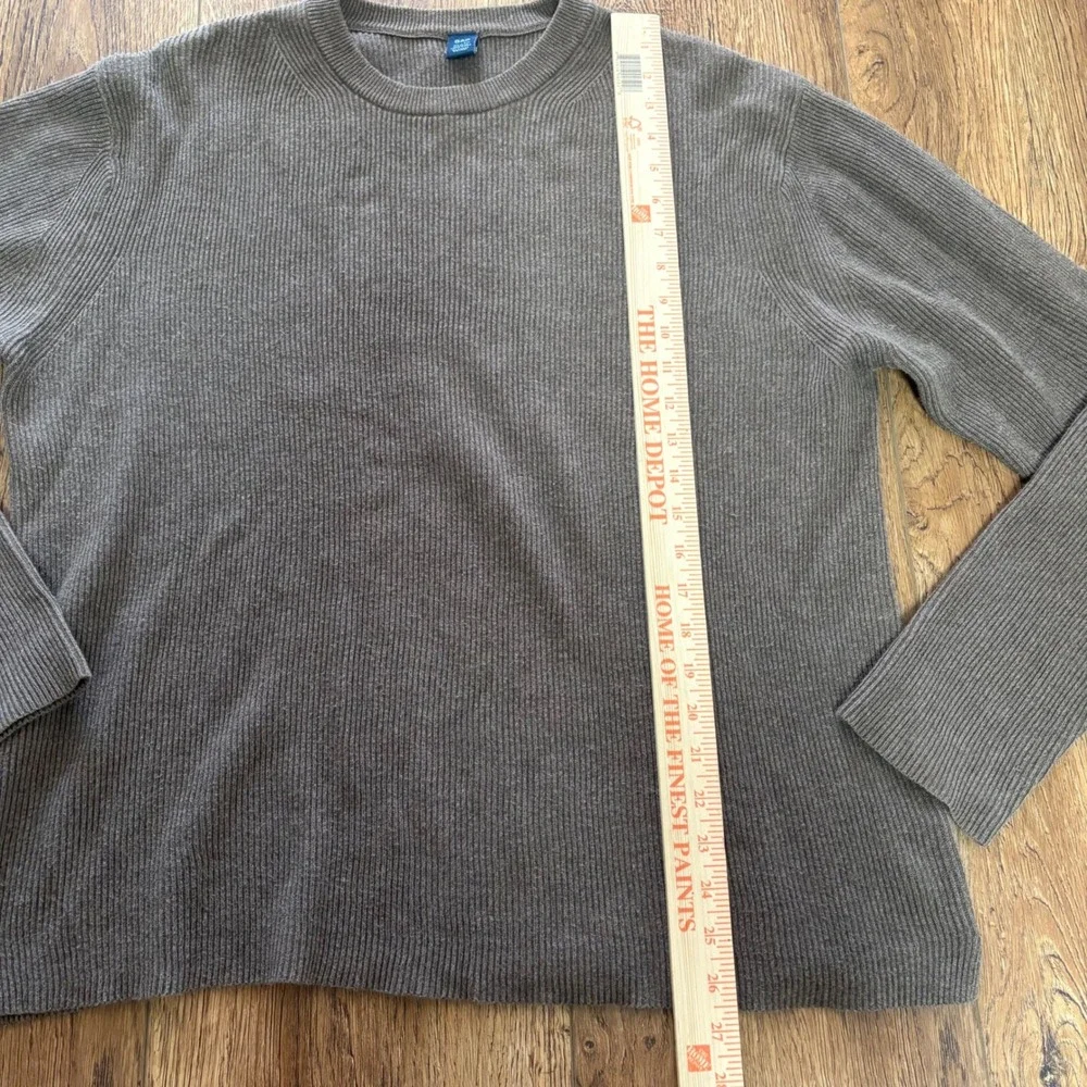 Vintage‎ Gap Sweater Mens XL Brown Cotton Knit Crewneck Pullover Hong Kong y2k
